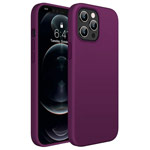 Чехол Yotrix LiquidSilicone для Apple iPhone 12 pro max (фиолетовый, гелевый)