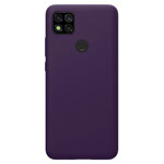 Чехол Yotrix LiquidSilicone для Xiaomi Redmi 9C (фиолетовый, гелевый)