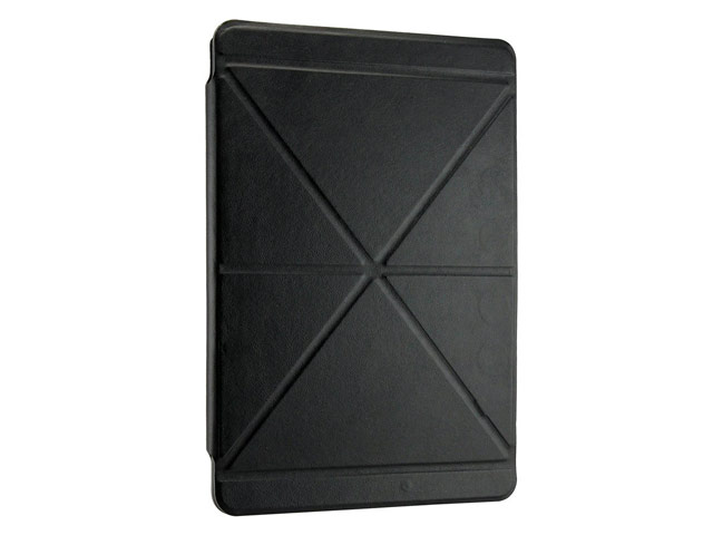 Чехол Yotrix OrigamiCase для Apple iPad 2/new iPad (черный, кожанный)