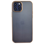 Чехол KeepHone Plating Series для Apple iPhone 12 pro max (золотистый, гелевый)