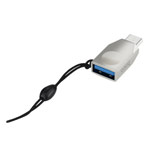 Адаптер hoco Type-C to USB Converter UA9 универсальный (USB-C, USB 3.0, серебристый)