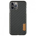 Чехол G-Case Dark Series для Apple iPhone 12 pro max (Carbon Fiber, кожаный)