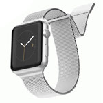 Ремешок для часов X-Doria Mesh Double Band для Apple Watch (38/40 мм, серебристый, стальной)