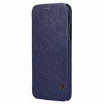 Чехол G-Case Business Series для Apple iPhone 12 mini (темно-синий, кожаный)