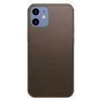 Чехол Baseus Frosted Glass Series для Apple iPhone 12 mini (серый, гелевый/стеклянный)