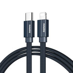 USB-кабель Remax Kerolla Series (Lightning, USB-C, 18W PD, черный, 1 м)