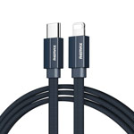 USB-кабель Remax Kerolla Series (Lightning, USB-C, 18W PD, черный, 1 м)