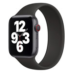 Ремешок для часов Yotrix Solo Loop для Apple Watch 38/40 мм (черный, силиконовый)