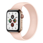 Ремешок для часов Yotrix Solo Loop для Apple Watch 38/40 мм (розовый, силиконовый)