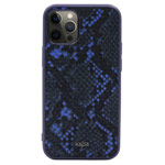 Чехол Kajsa Dale Glamorous Snake 2 для Apple iPhone 12/12 pro (темно-синий, кожаный)