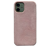 Чехол Yotrix Alcantara Case для Apple iPhone 12 mini (розовый, алькантара)