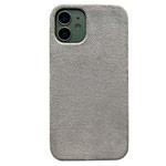 Чехол Yotrix Alcantara Case для Apple iPhone 12 mini (светло-серый, алькантара)