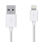 USB-кабель Belkin Charge/Sync Cable для Apple iPhone 5/iPad 4/iPad mini/iPod touch 5/iPod nano 7 (белый, Lightning)