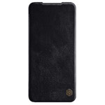 Чехол Nillkin Qin leather case для Xiaomi Poco X3 (черный, кожаный)