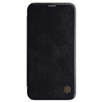 Чехол Nillkin Qin leather case для Apple iPhone 12 mini (черный, кожаный)