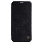 Чехол Nillkin Qin leather case для Apple iPhone 12 pro max (черный, кожаный)