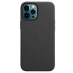 Чехол Yotrix SnapCase Premuim для Apple iPhone 12/12 pro (черный, кожаный, MagSafe)