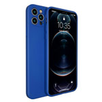 Чехол Yotrix LiquidSilicone Pro для Apple iPhone 12 pro max (синий, гелевый)
