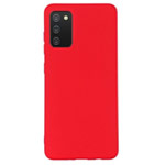 Чехол Yotrix LiquidSilicone для Samsung Galaxy A02s (красный, гелевый)
