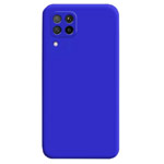 Чехол Yotrix LiquidSilicone Pro для Samsung Galaxy A12 (синий, гелевый)