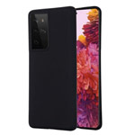 Чехол Yotrix LiquidSilicone для Samsung Galaxy S21 ultra (черный, гелевый)