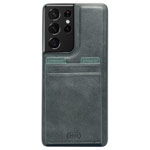 Чехол HDD Luxury Card Slot Case для Samsung Galaxy S21 ultra (темно-зеленый, кожаный)
