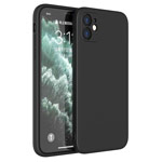 Чехол Yotrix LiquidSilicone Pro для Apple iPhone 12 (черный, гелевый)