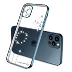 Чехол Coblue Crystal Plating Case для Apple iPhone 12 pro max (темно-синий, гелевый)