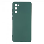 Чехол Yotrix LiquidSilicone Pro для Samsung Galaxy S20 FE (темно-зеленый, гелевый)