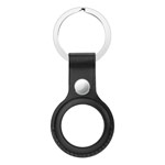 Чехол-брелок Coblue Anti-Lost Tracker case для Apple AirTag (черный, кожаный)