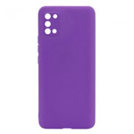 Чехол Yotrix LiquidSilicone Pro для Samsung Galaxy A03s (фиолетовый, гелевый)