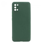 Чехол Yotrix LiquidSilicone Pro для Samsung Galaxy A03s (темно-зеленый, гелевый)