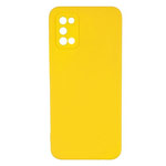Чехол Yotrix LiquidSilicone Pro для Samsung Galaxy A03s (желтый, гелевый)