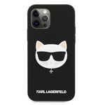 Чехол Karl Lagerfeld K/Choupette case для Apple iPhone 13 pro (черный, силиконовый)