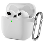 Чехол Synapse Buckle Case для Apple AirPods 3 (белый, силиконовый)