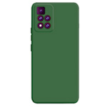 Чехол Yotrix LiquidSilicone Pro для Xiaomi Poco M4 pro 5G (темно-зеленый, гелевый)