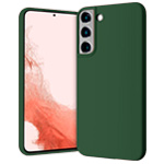 Чехол Yotrix LiquidSilicone для Samsung Galaxy S22 plus (темно-зеленый, гелевый)