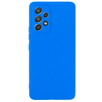 Чехол Yotrix LiquidSilicone Pro для Samsung Galaxy A33 (синий, гелевый)