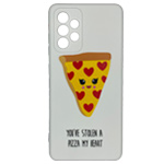 Чехол Yotrix ArtCase для Samsung Galaxy A33 (Pizza Heart White, гелевый)