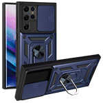 Чехол Yotrix Defense Pro для Samsung Galaxy S22 ultra (темно-синий, гелевый/пластиковый)