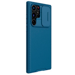 Чехол Nillkin CamShield Pro для Samsung Galaxy S22 ultra (темно-синий, композитный)