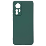Чехол Yotrix LiquidSilicone Pro для Xiaomi Mi 12 lite (темно-зеленый, гелевый)