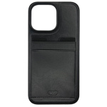 Чехол HDD Luxury Card Slot Case для Apple iPhone 14 pro (черный, кожаный)