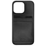 Чехол HDD Luxury Card Slot Case для Apple iPhone 14 plus (черный, кожаный)