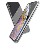 Чехол X-doria Glass Plus для Apple iPhone XS max (прозрачный, гелевый/стеклянный)