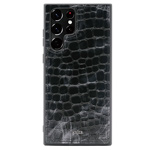 Чехол Kajsa Glamorous Stone Series для Samsung Galaxy S23 ultra (темно-серый, кожаный)