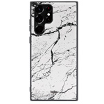 Чехол Kajsa Preppie Marble Series для Samsung Galaxy S23 ultra (белый, кожаный)