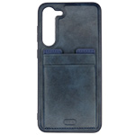 Чехол HDD Luxury Card Slot Case для Samsung Galaxy S23 (темно-синий, кожаный)