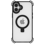 Чехол Raptic Dual Impact Kick для Apple iPhone 16 (черный, пластиковый/гелевый, MagSafe)