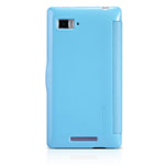 Чехол Nillkin Fresh Series Leather case для Lenovo Vibe Z K910 (голубой, кожанный)